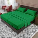 Essential 4-Piece 3-Line Embroidery Sheet Set, Soft as a Hotel Premium Quality,  Moody Shades