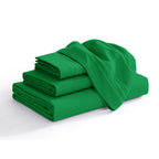 Extra deep 18-24 Inch Pocket 3 Line Embroidery, 4-Piece Sheet Set, Bright Shades