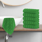 6-Pack Premium Turkish Cotton Braided Washcloths Set, 13 x 13 inch