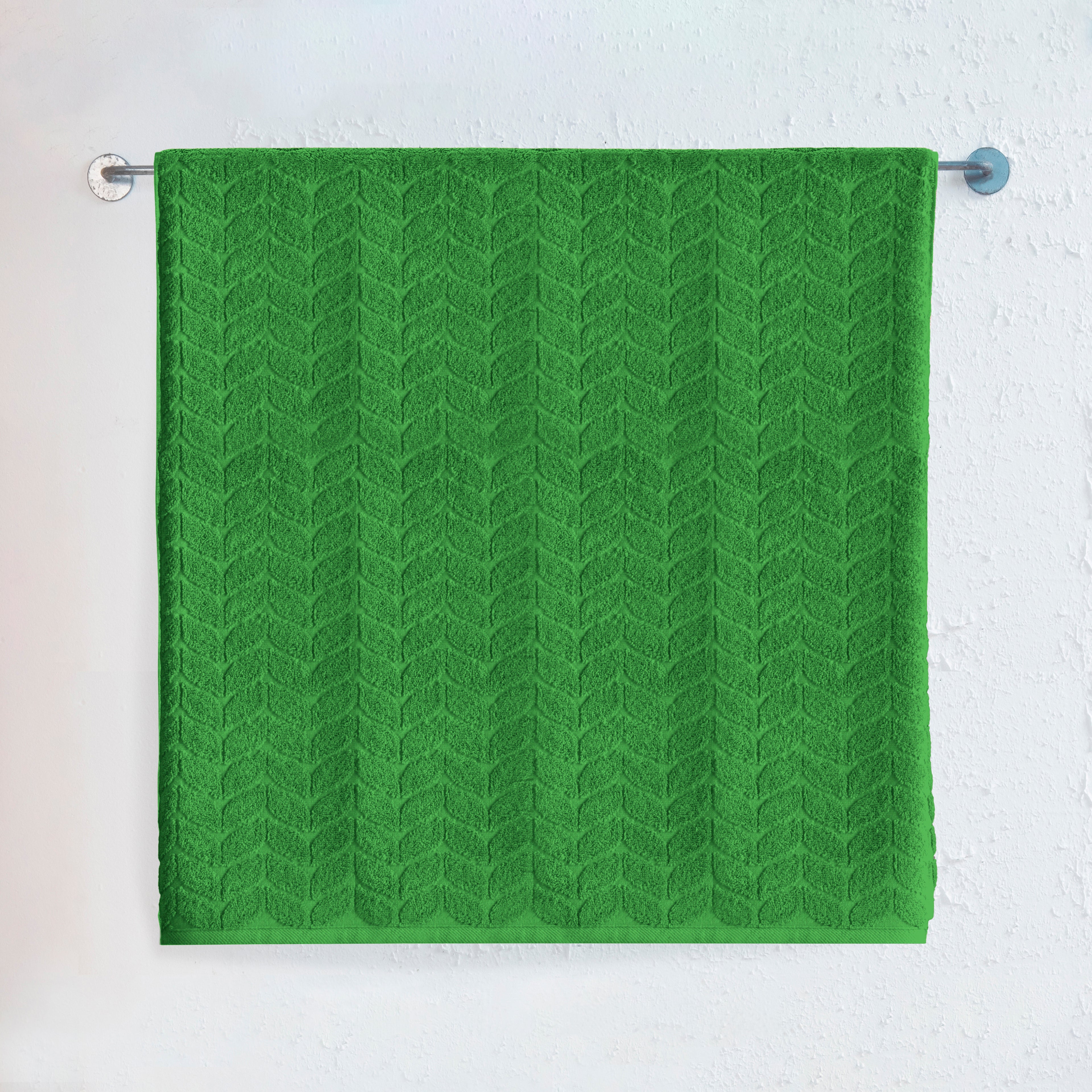 1-Piece Premium Turkish Cotton Braided Jumbo Towel, 35x 70 inch