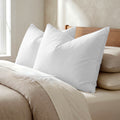 Goose Down Feather Cotton Shell Hotel Pillows - Set of 2