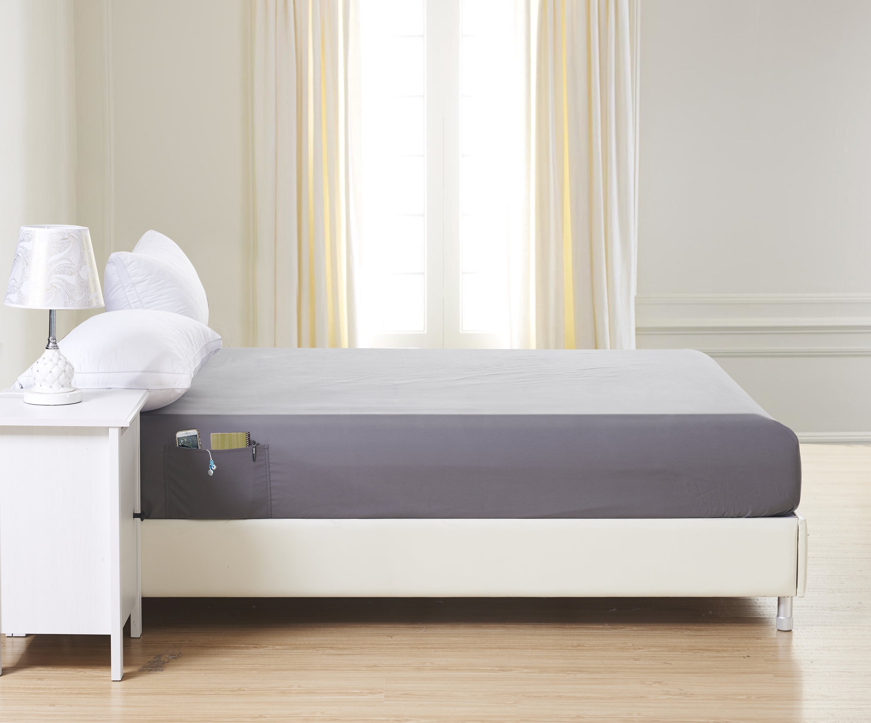 Elevated 6-Pack Deep Pocket Fitted Sheets - Double Sided Storage Pockets