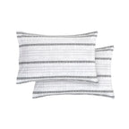 Set of 2 Floral and Stripe Pattern Pillowcases