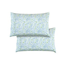 Set of 2 Floral and Stripe Pattern Pillowcases