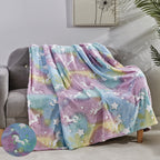 Glow In the Dark 50" x 60" Throw Blanket - Velvety Feel, 50 X 60 inches
