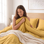 Essential 3-Piece Solid Duvet Cover Set