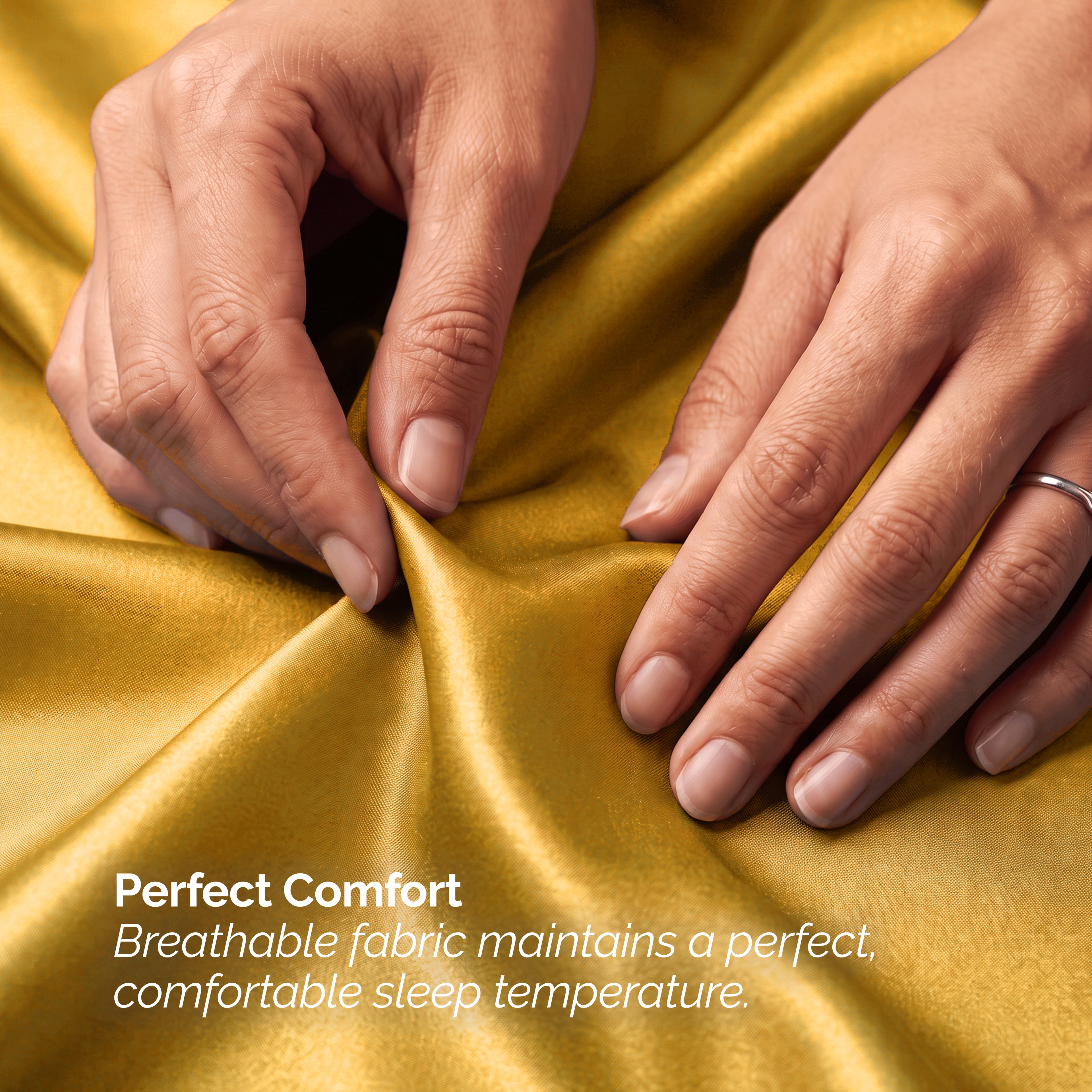 Fine 4-Piece Silky Satin Sheet Set, Bright Shades
