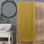 1-Piece Premium Turkish Cotton Corduroy Stripe Oversized Bath Sheet Towel 40 x 80 Inch