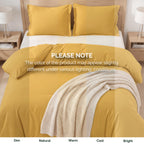 Essential 3-Piece Solid Duvet Cover Set