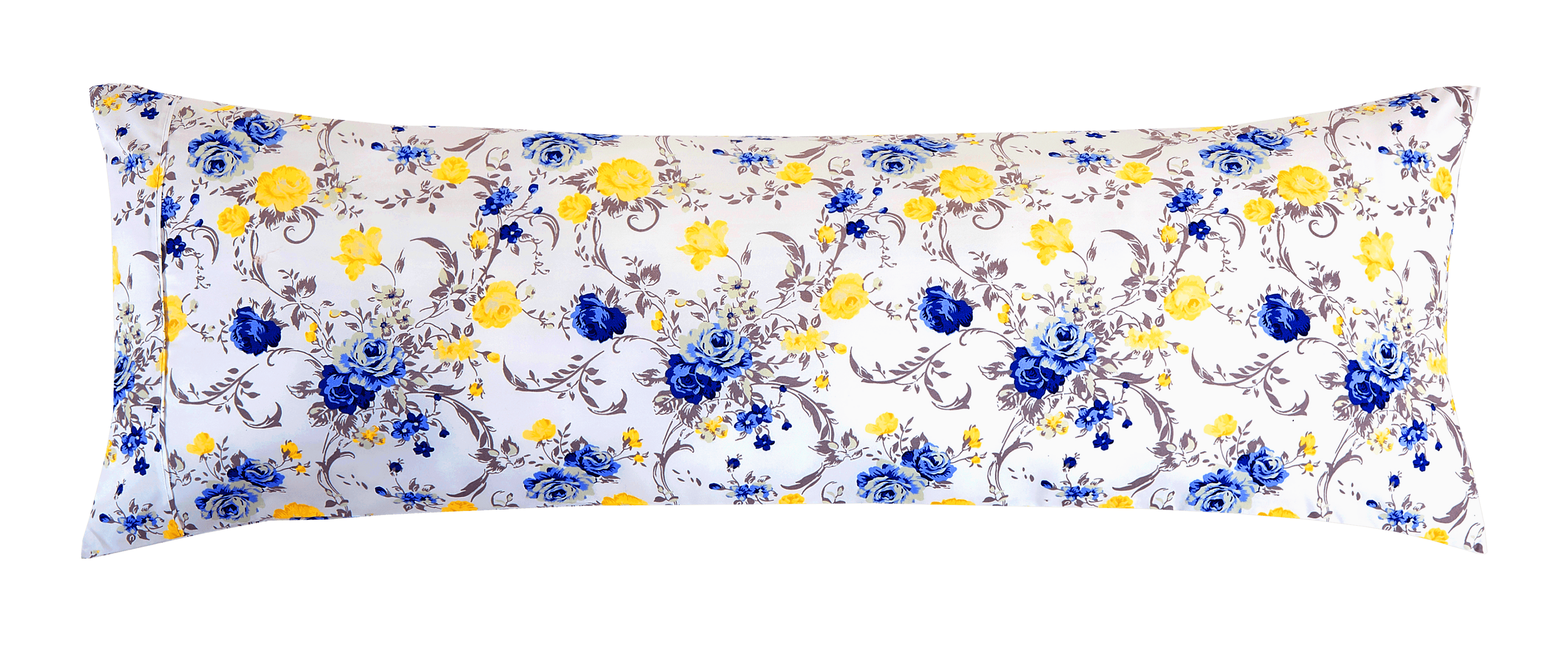 Set of 2 Floral and Stripe Pattern Pillowcases
