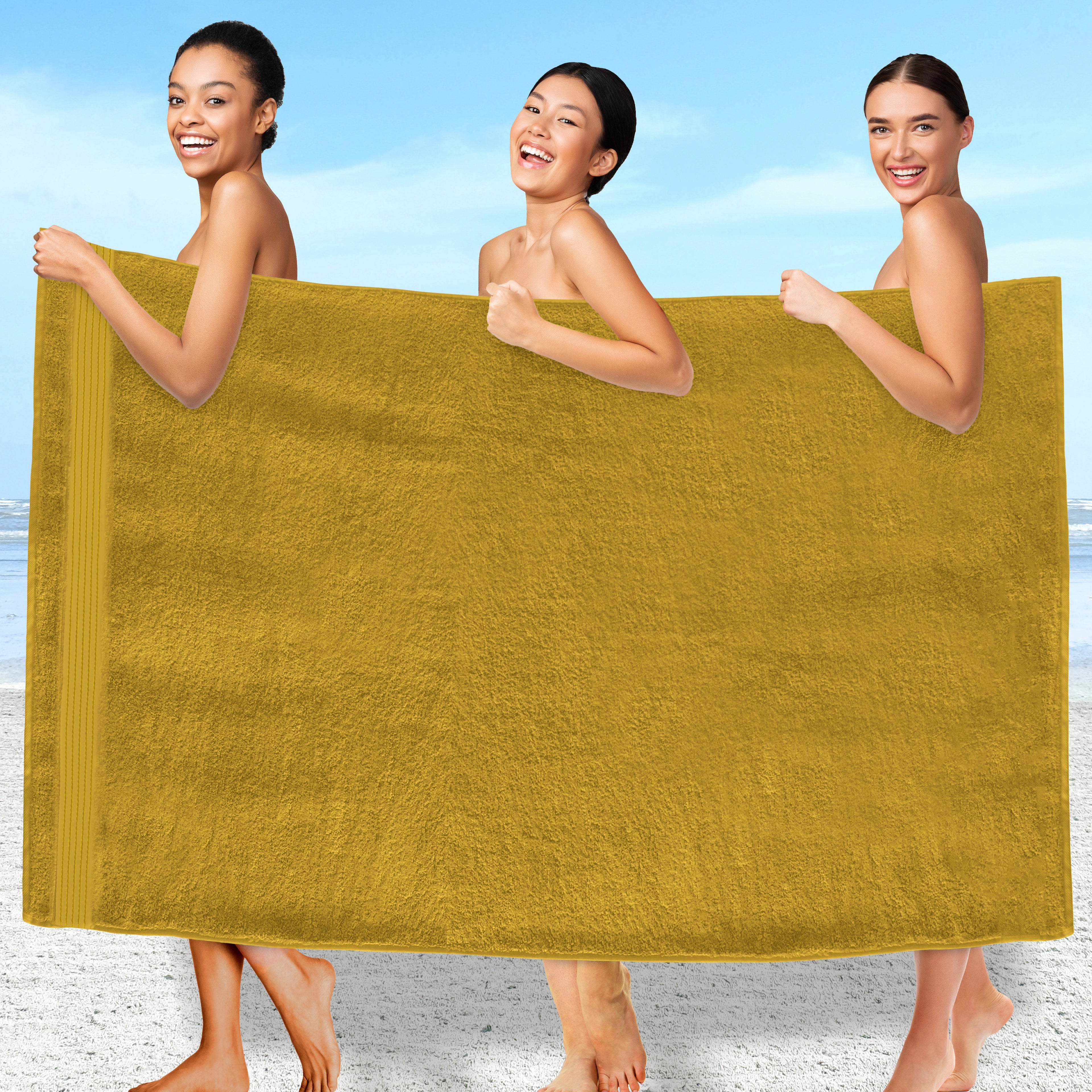 1-Piece Premium Turkish Cotton Oversized Bath Sheet Towel 40 x 80 Inch