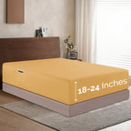 Extra Deep Pocket 18"-24" Single Fitted Sheet for High Mattress, Bright Shades