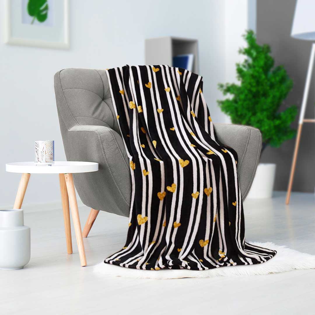 Valentine's Day 50" x 60" Throw - Love Theme Flannel Fleece Throw Blanket