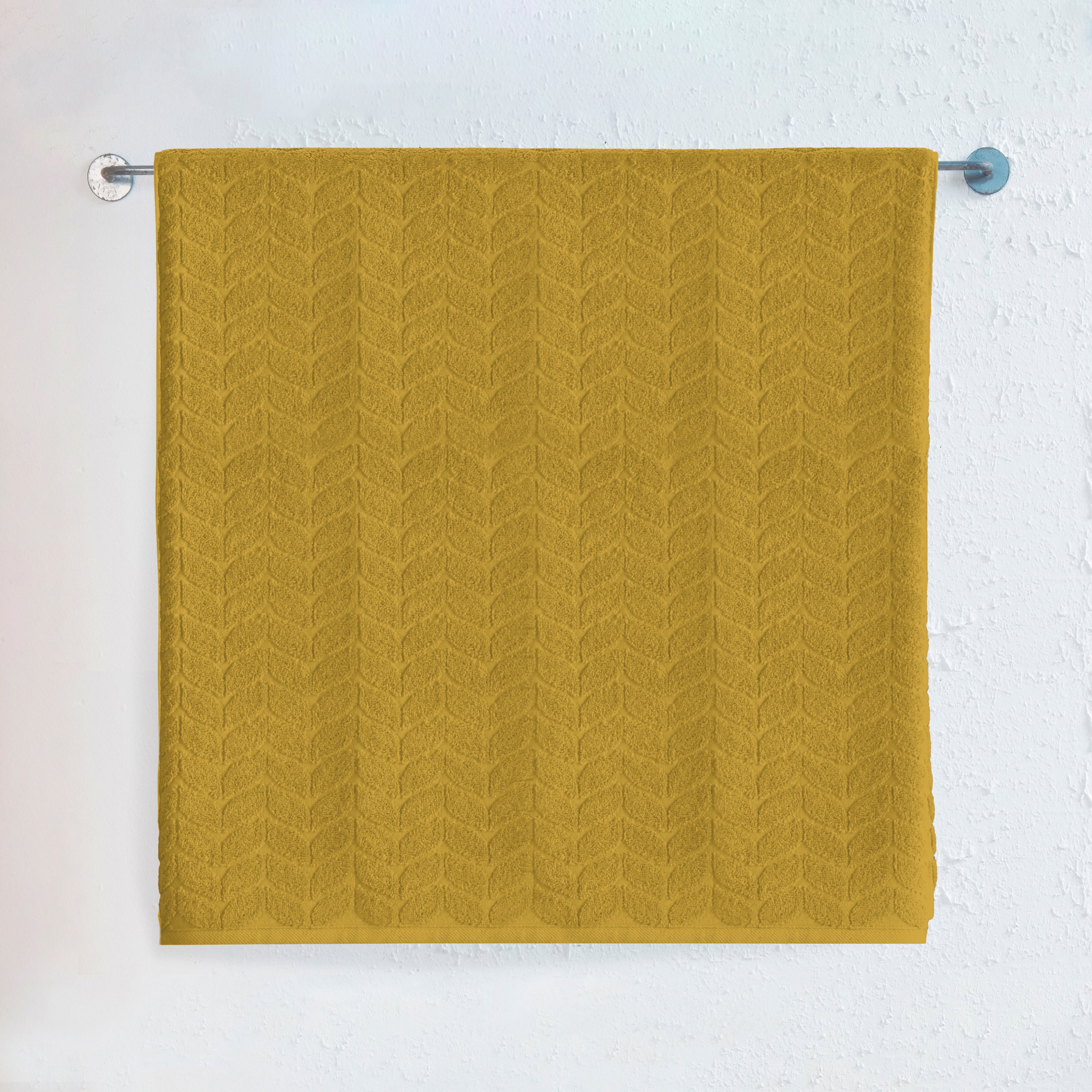 1-Piece Premium Turkish Cotton Braided Jumbo Towel, 35x 70 inch