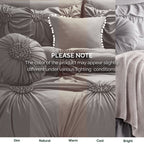 10-Piece Sunflower Comforter Set - Includes 4-Piece Sheet Set with Double Sided Storage Pockets