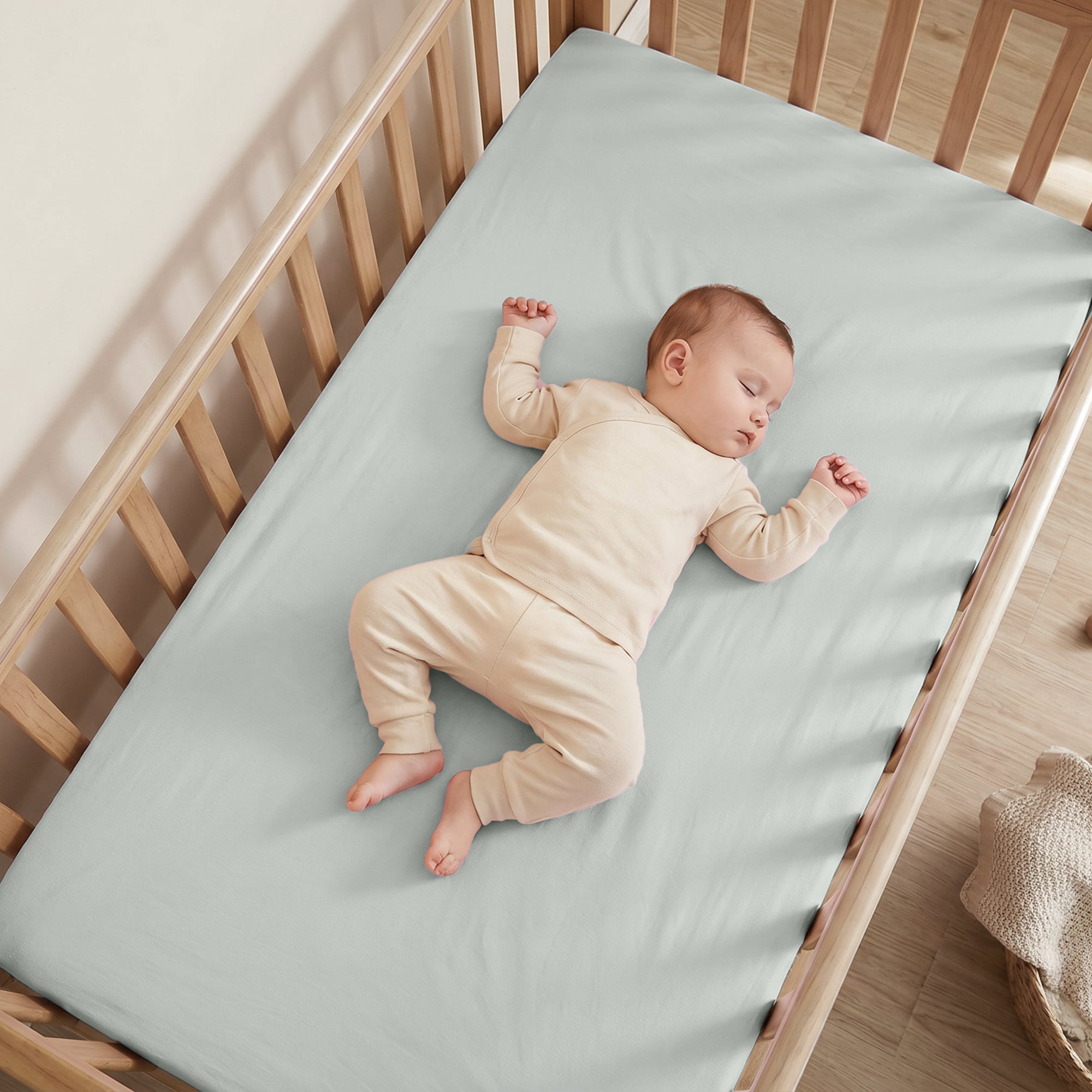 Cotton Crib Fitted Sheet