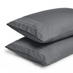 Set of 2 Pillowcases- 3 Line Embroidery