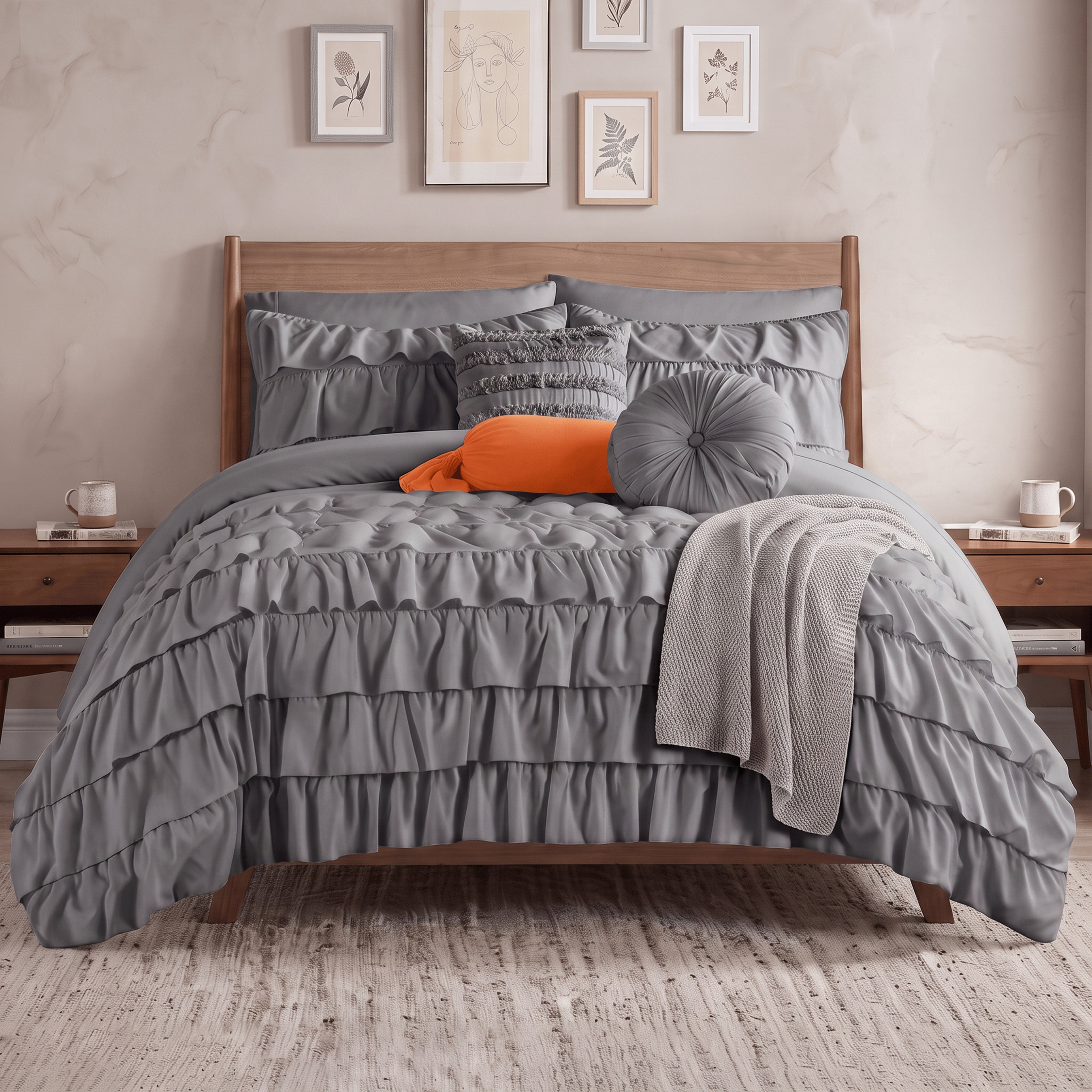 10-Piece Cinderella Comforter Set, Includes 4-Piece Sheet Set with Double Sided Storage Pockets