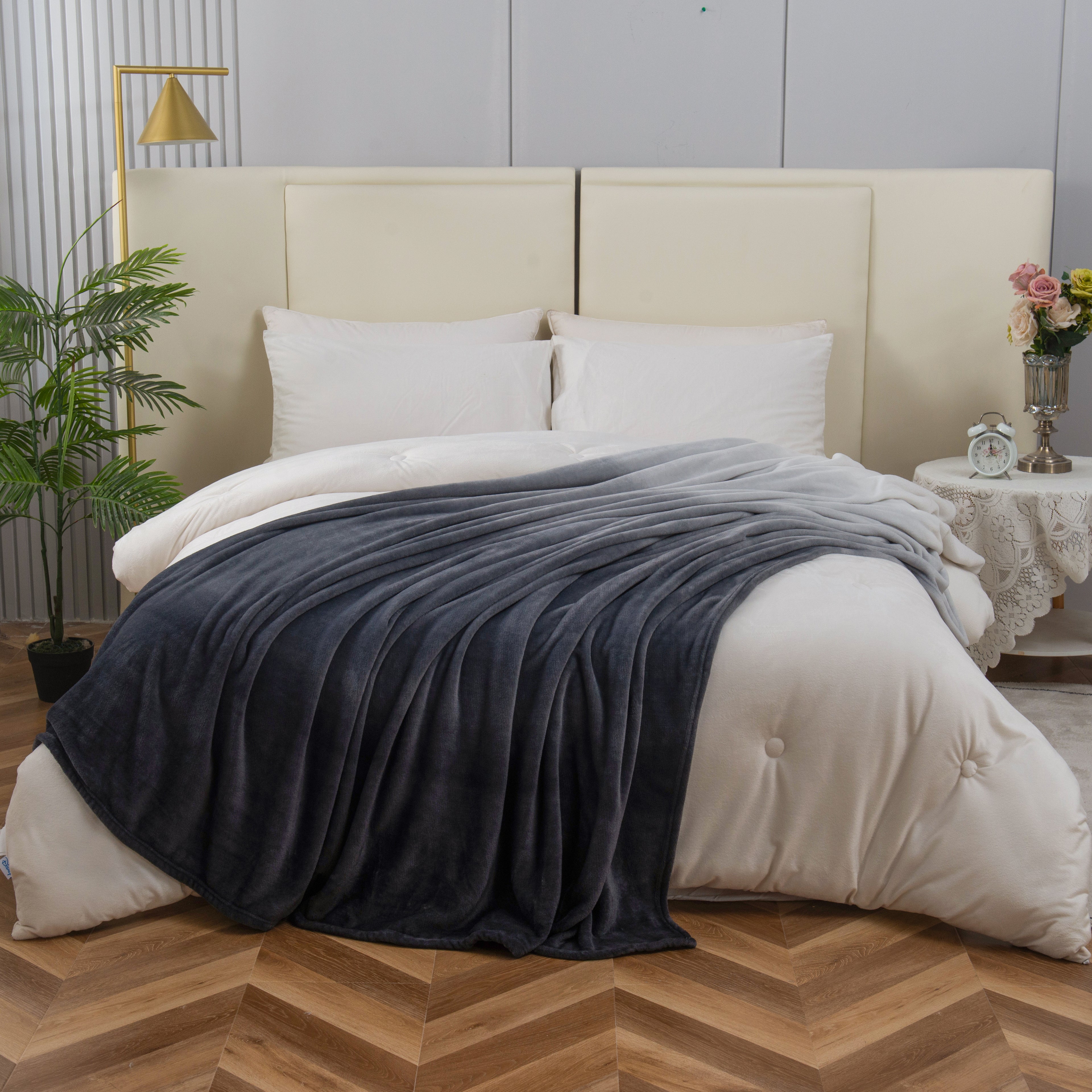Ombre Printed Velour Fleece Blanket - Velvety Feel