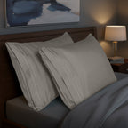 Set of 2 Pillowcases- 3 Line Embroidery