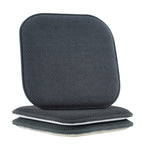 2-Pack Textured Chair Cushion Covers - Skid-Proof Rubber Backing