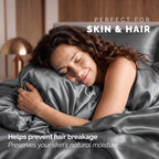 Fine 4-Piece Silky Satin Sheet Set, Moody Shades