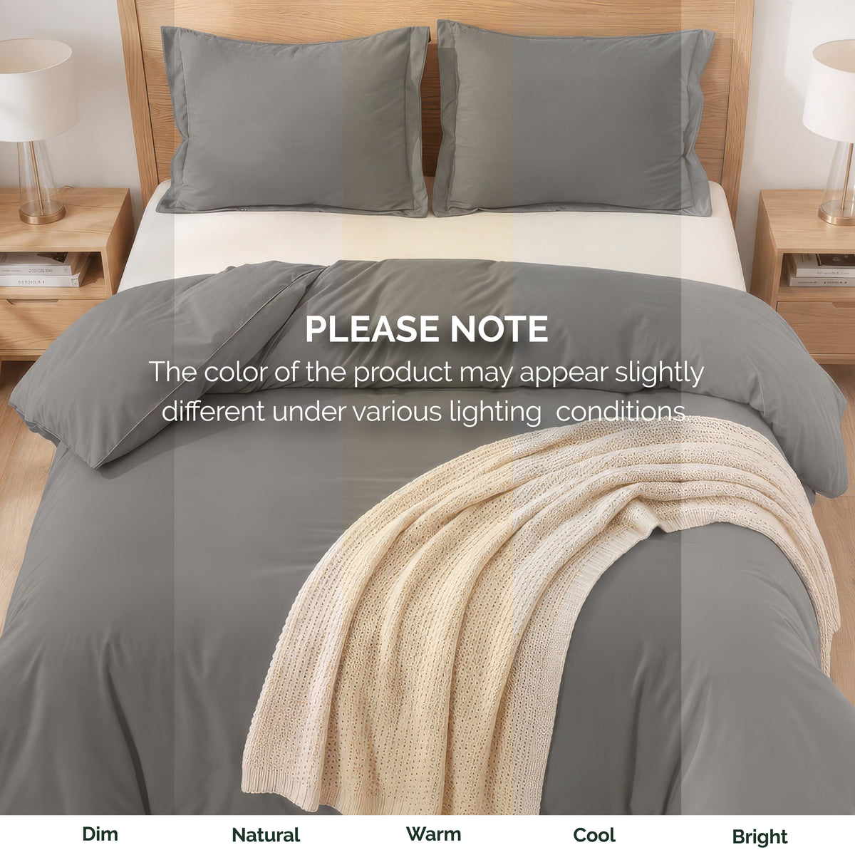 Essential 3-Piece Solid Duvet Cover Set
