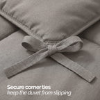 Essential 3-Piece Solid Duvet Cover Set