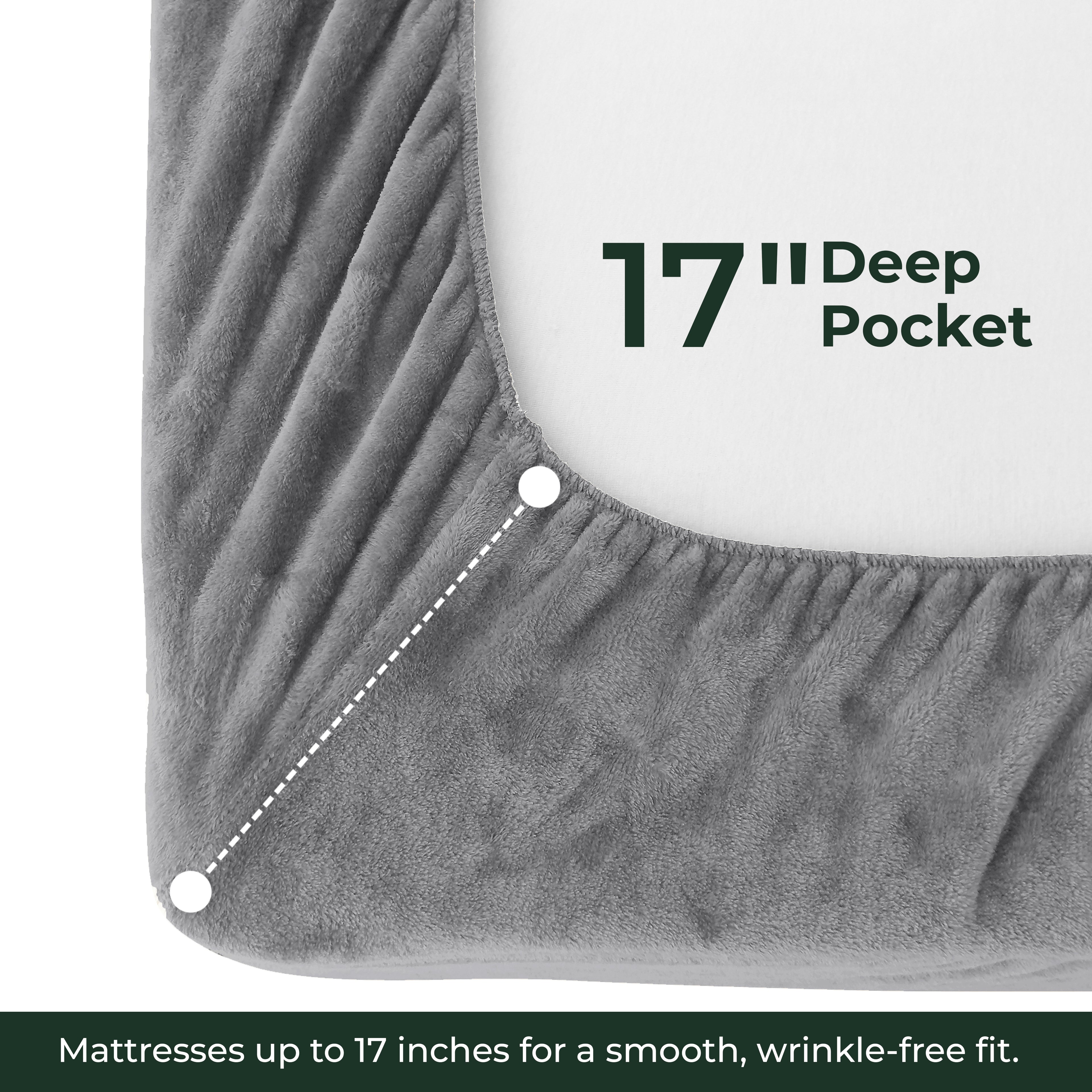 4-Piece Velvet Plush Flannel Sheet Set