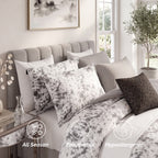 10-Piece Tie-Dye Comforter Set, Includes 6-Piece Sheet Set with Double Sided Storage Pockets