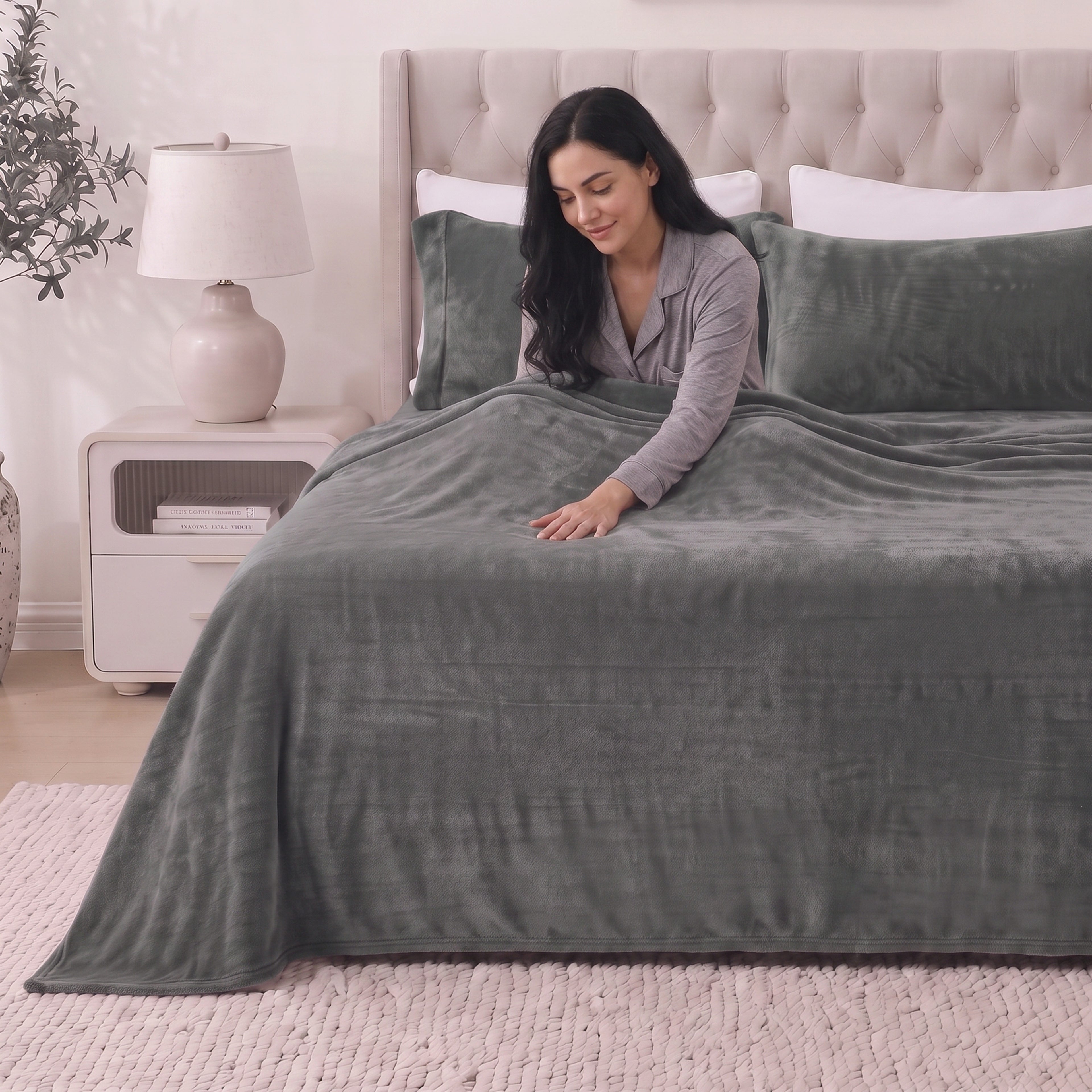 4-Piece Velvet Plush Flannel Sheet Set