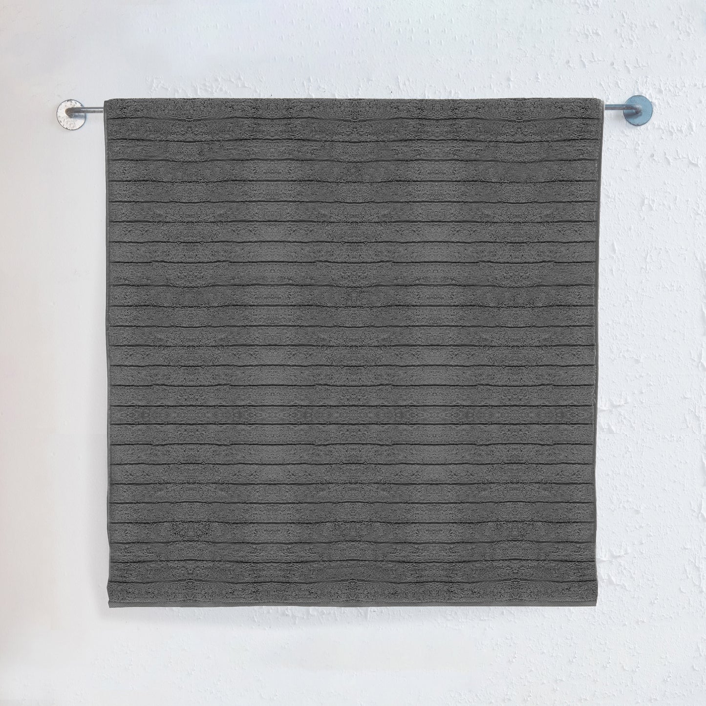 Elegant Comfort 1-Piece Premium Turkish Cotton Corduroy Stripe Jumbo Towel, 35x 70 inch