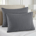 Set of 2 Pillowcases- 3 Line Embroidery