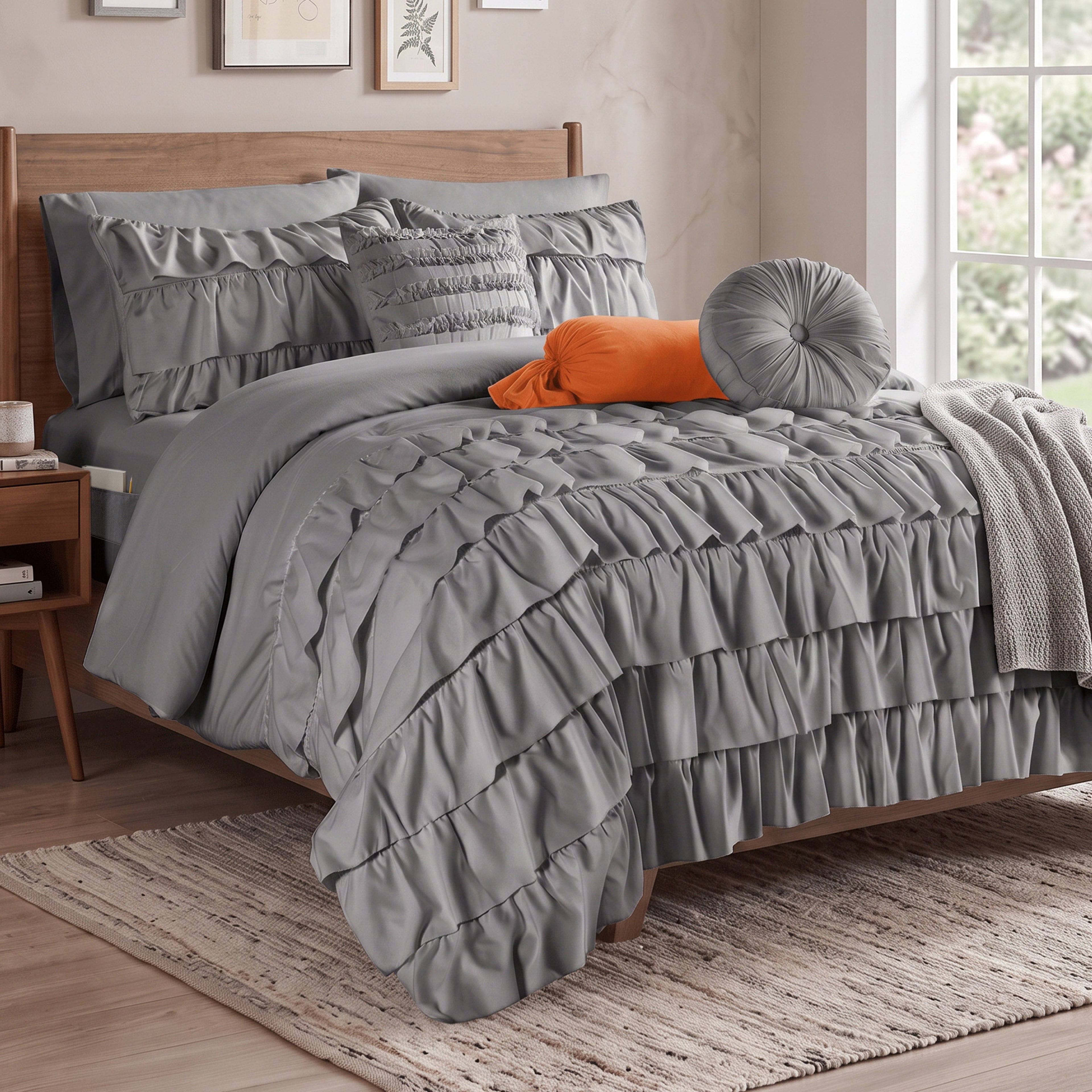 10-Piece Cinderella Comforter Set, Includes 4-Piece Sheet Set with Double Sided Storage Pockets