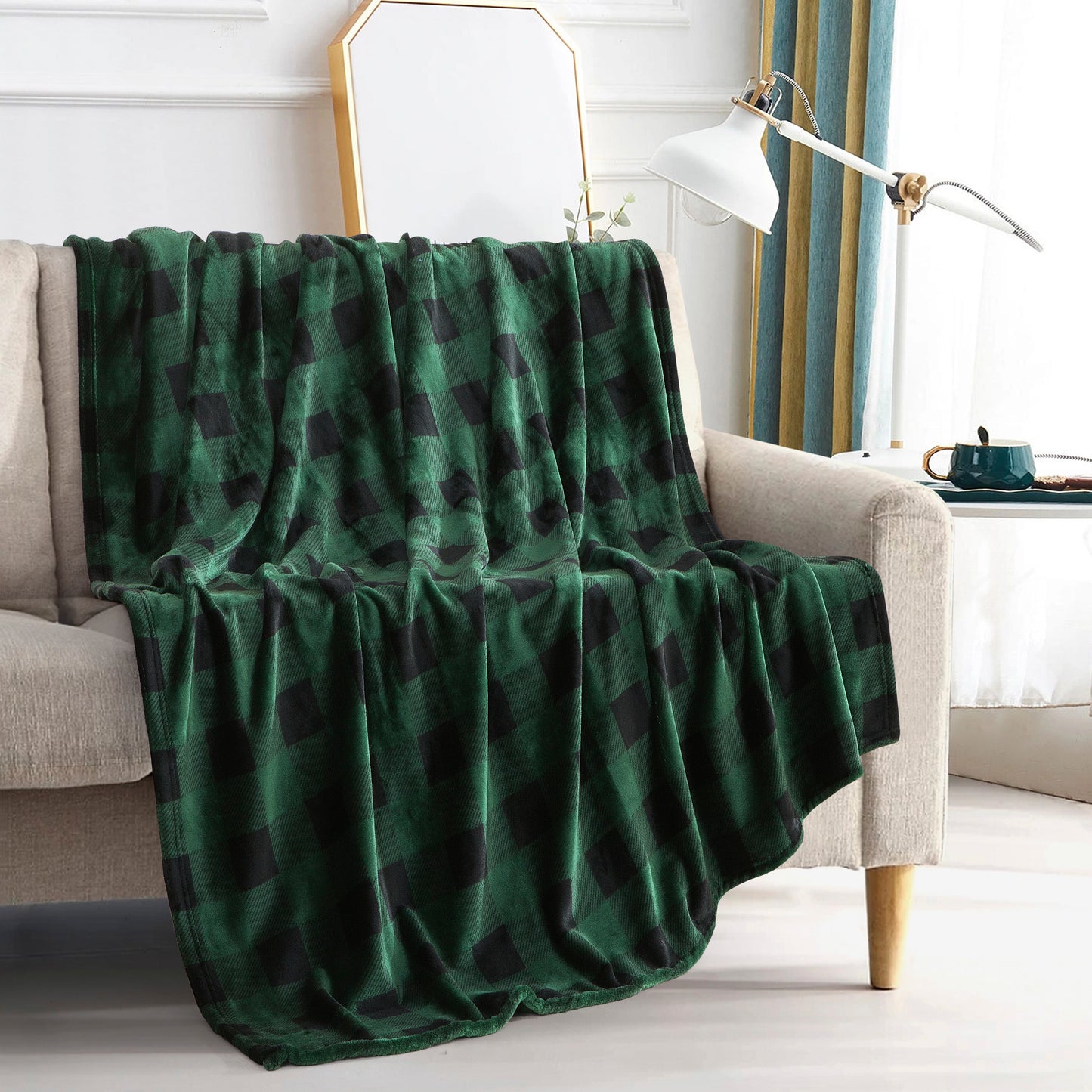 Elegant Comfort Plush All Season Lightweight Throw Blanket - 50 x 60 inches