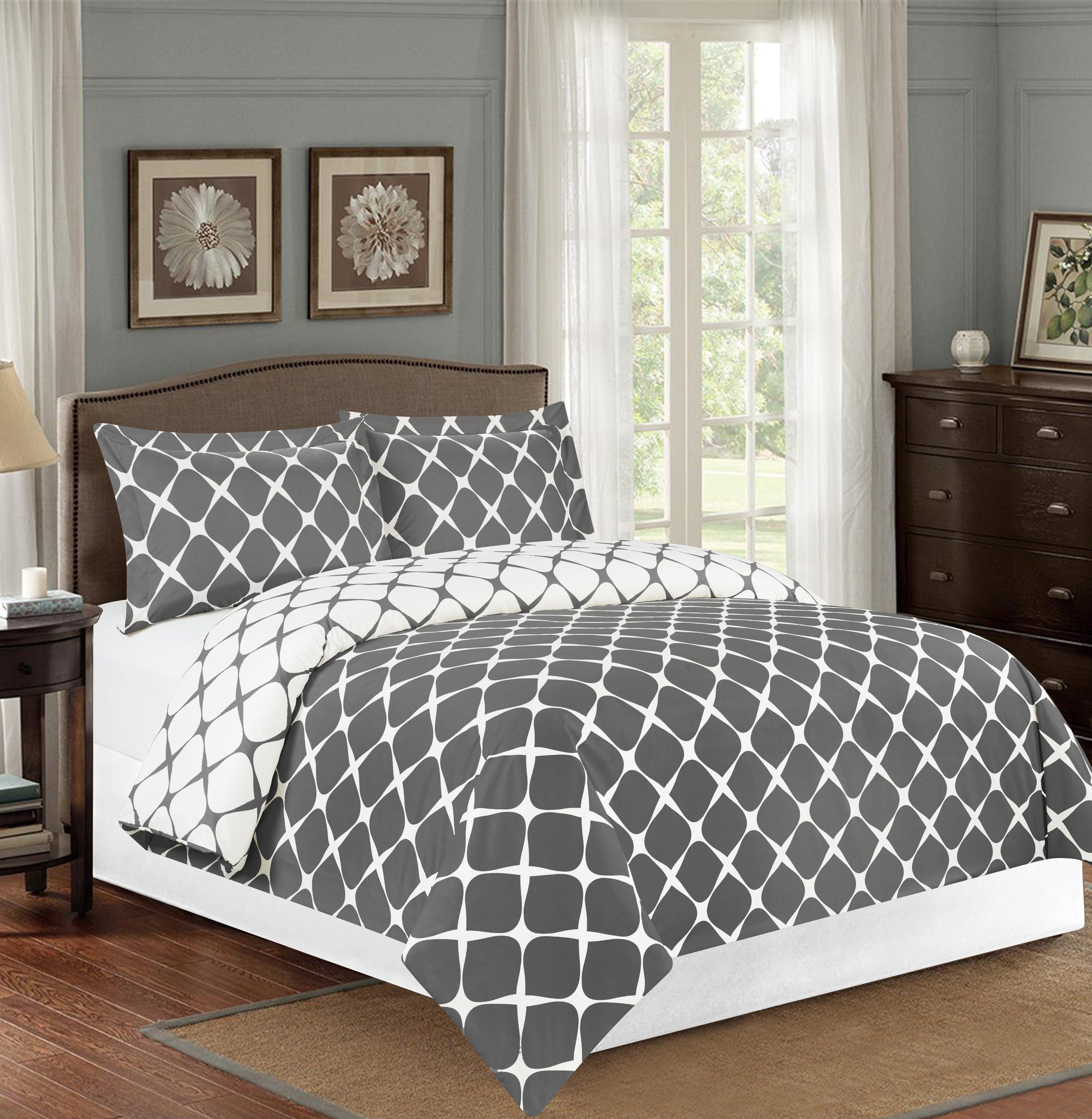 Bloomingdale Pattern, 3-Piece Duvet Cover Set