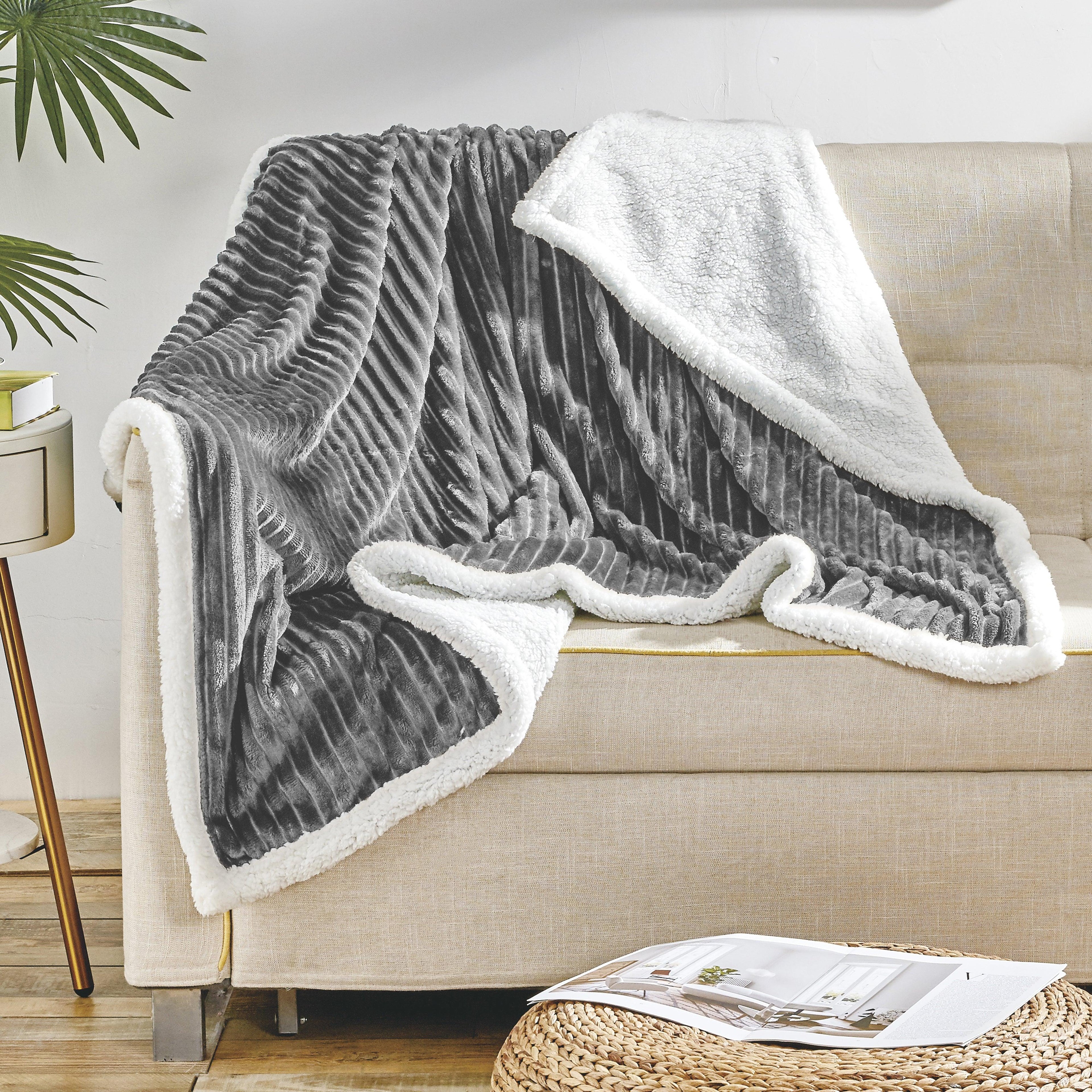 Corduroy Design Luxury Sherpa Blanket