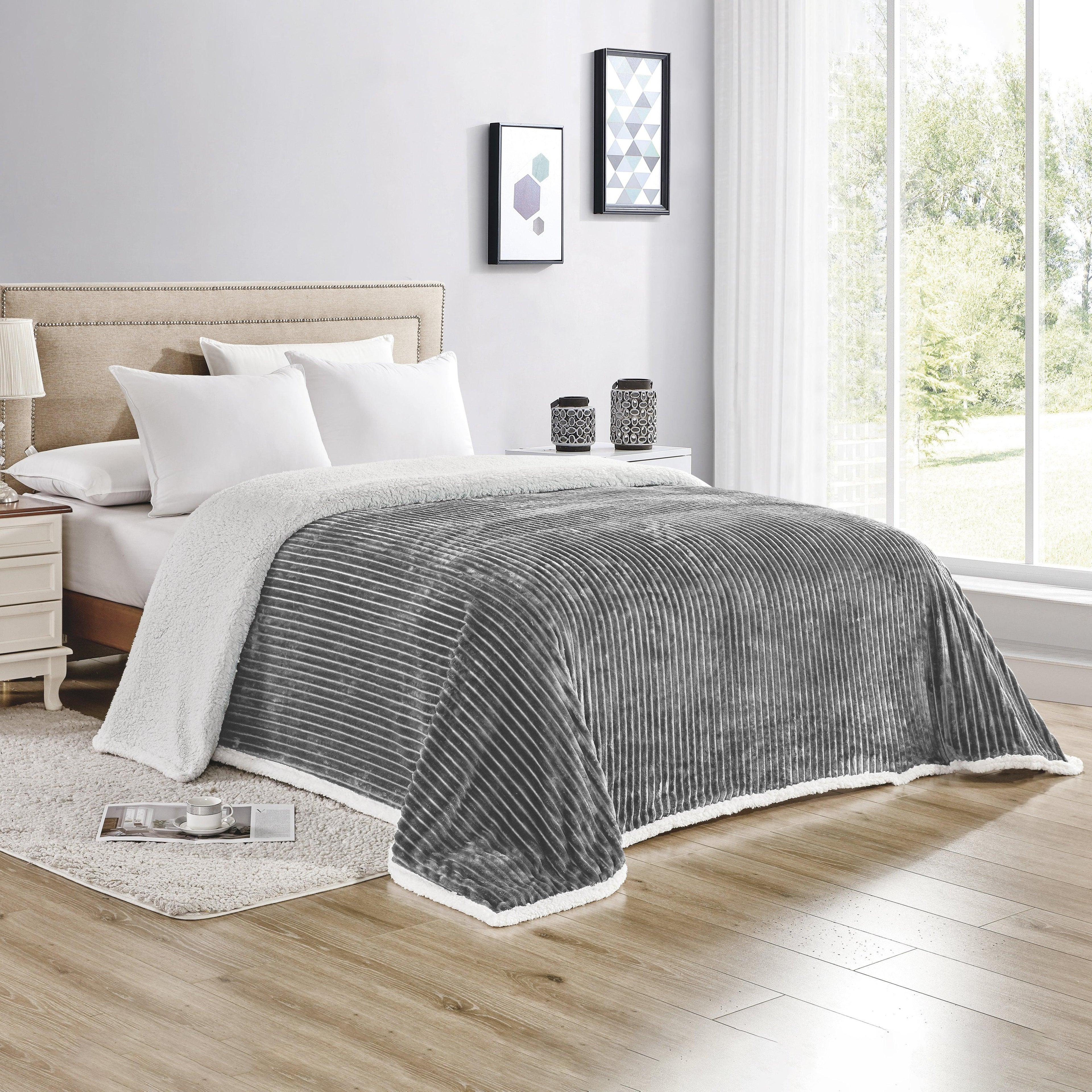 Corduroy Design Luxury Sherpa Blanket
