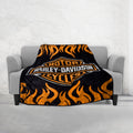 Harley Davidson Reversible Blanket Oversized Couch -  Queen Blanket