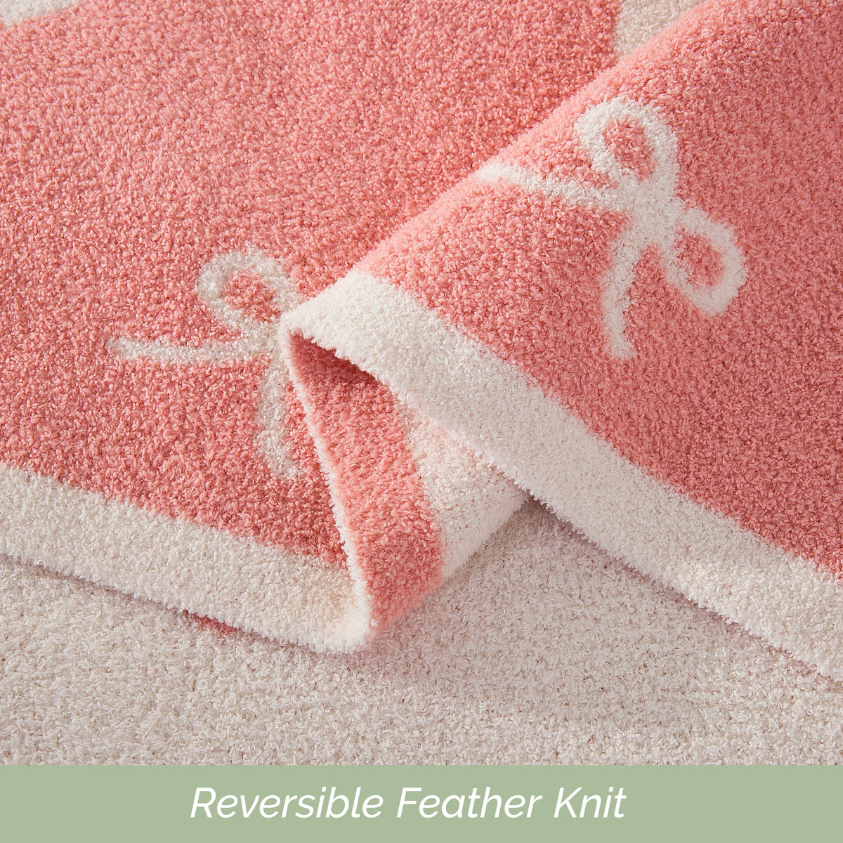 50" x 70"  Ultra Soft Checkered Knitted Throw Blanket