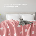 50" x 70"  Ultra Soft Checkered Knitted Throw Blanket