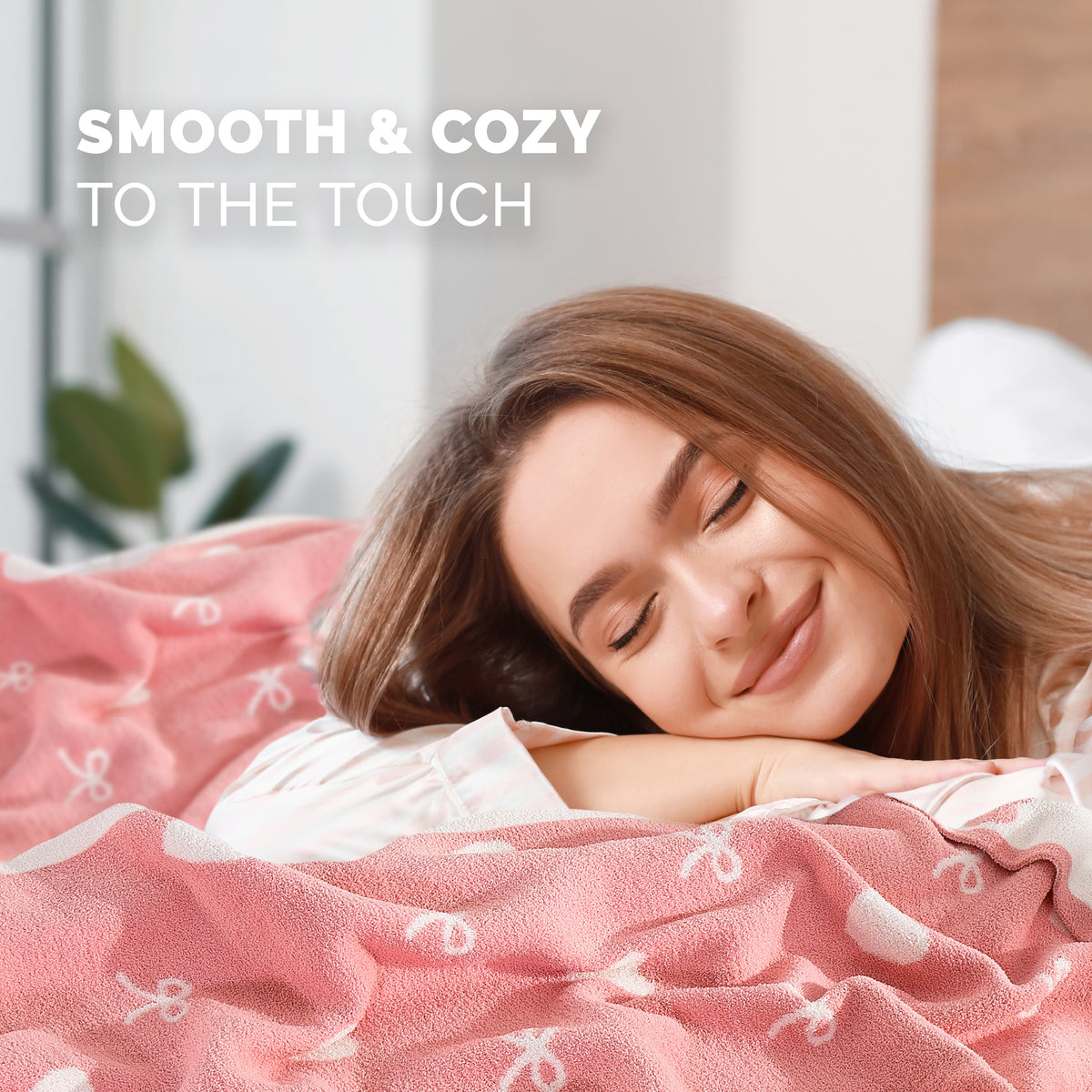 50" x 70"  Ultra Soft Checkered Knitted Throw Blanket