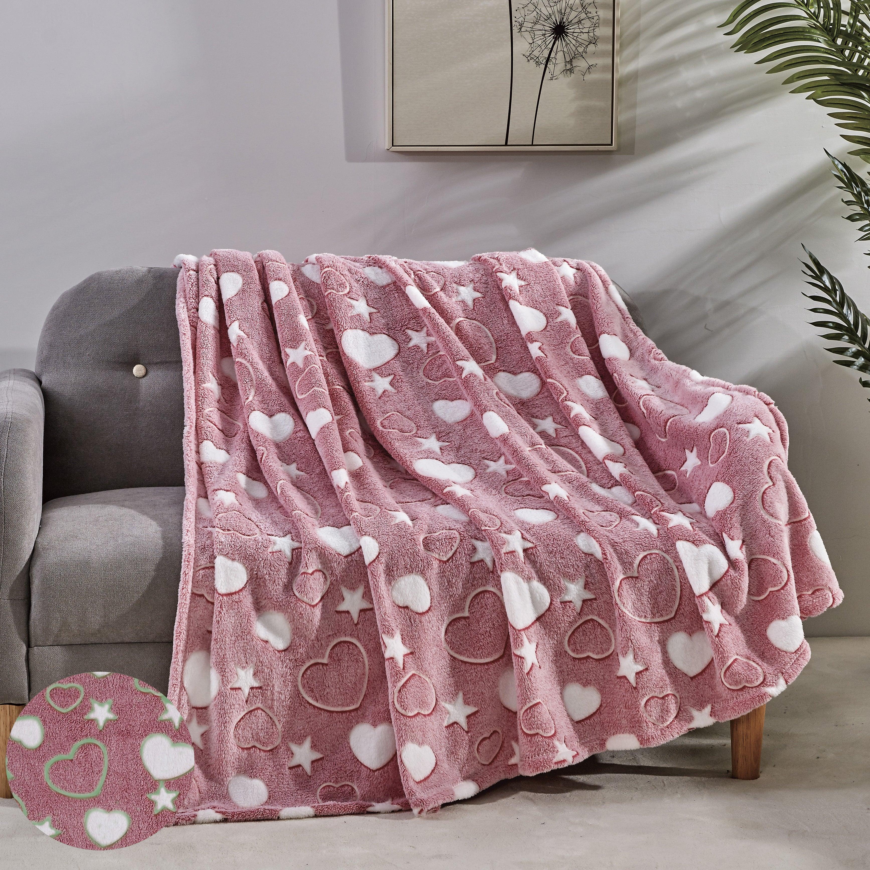 Glow In the Dark 50" x 60" Throw Blanket - Velvety Feel, 50 X 60 inches