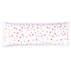 Set of 2 Floral and Stripe Pattern Pillowcases