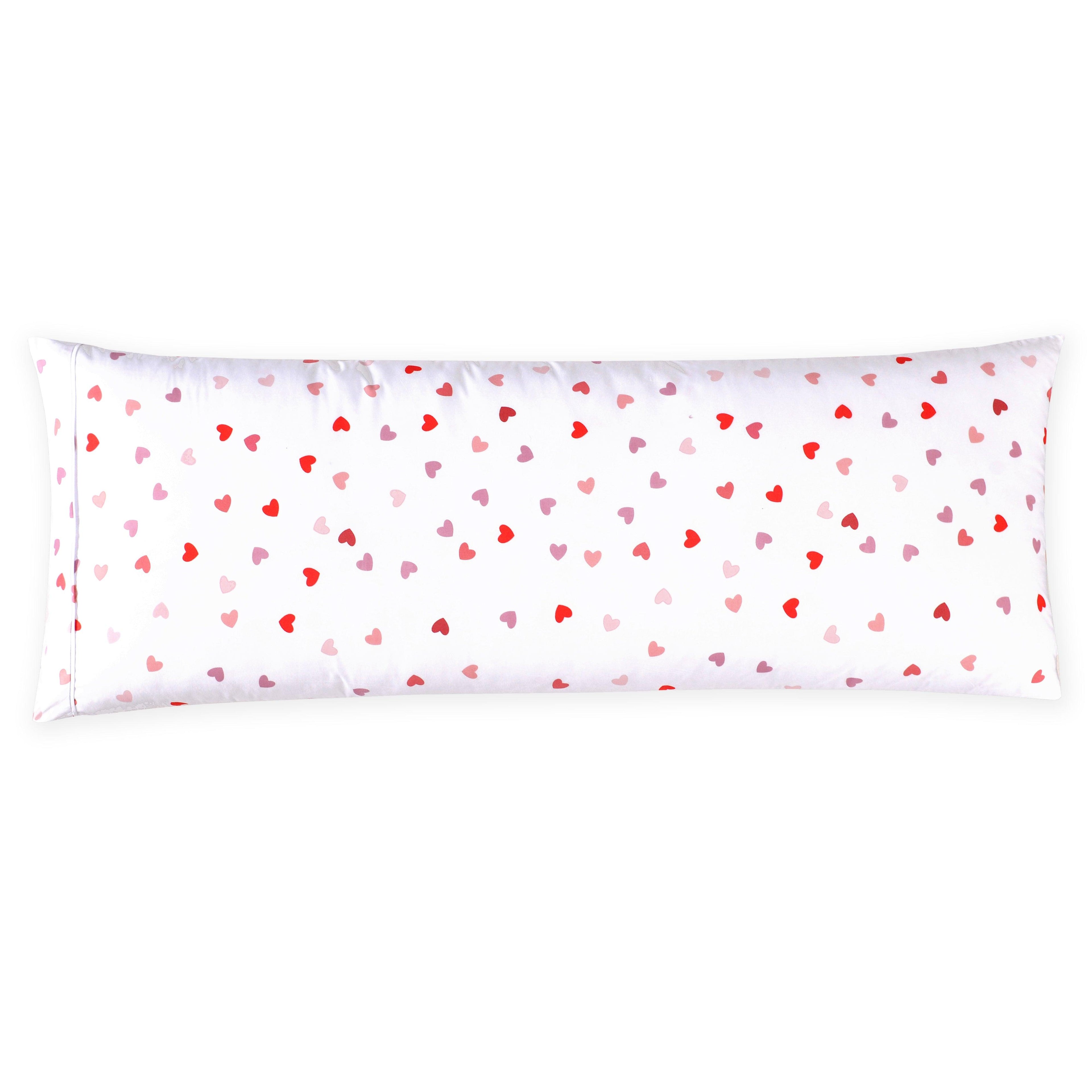 Set of 2 Floral and Stripe Pattern Pillowcases