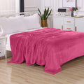 Velvet Plush Fleece Blanket Solid Color Design - Velour Blanket