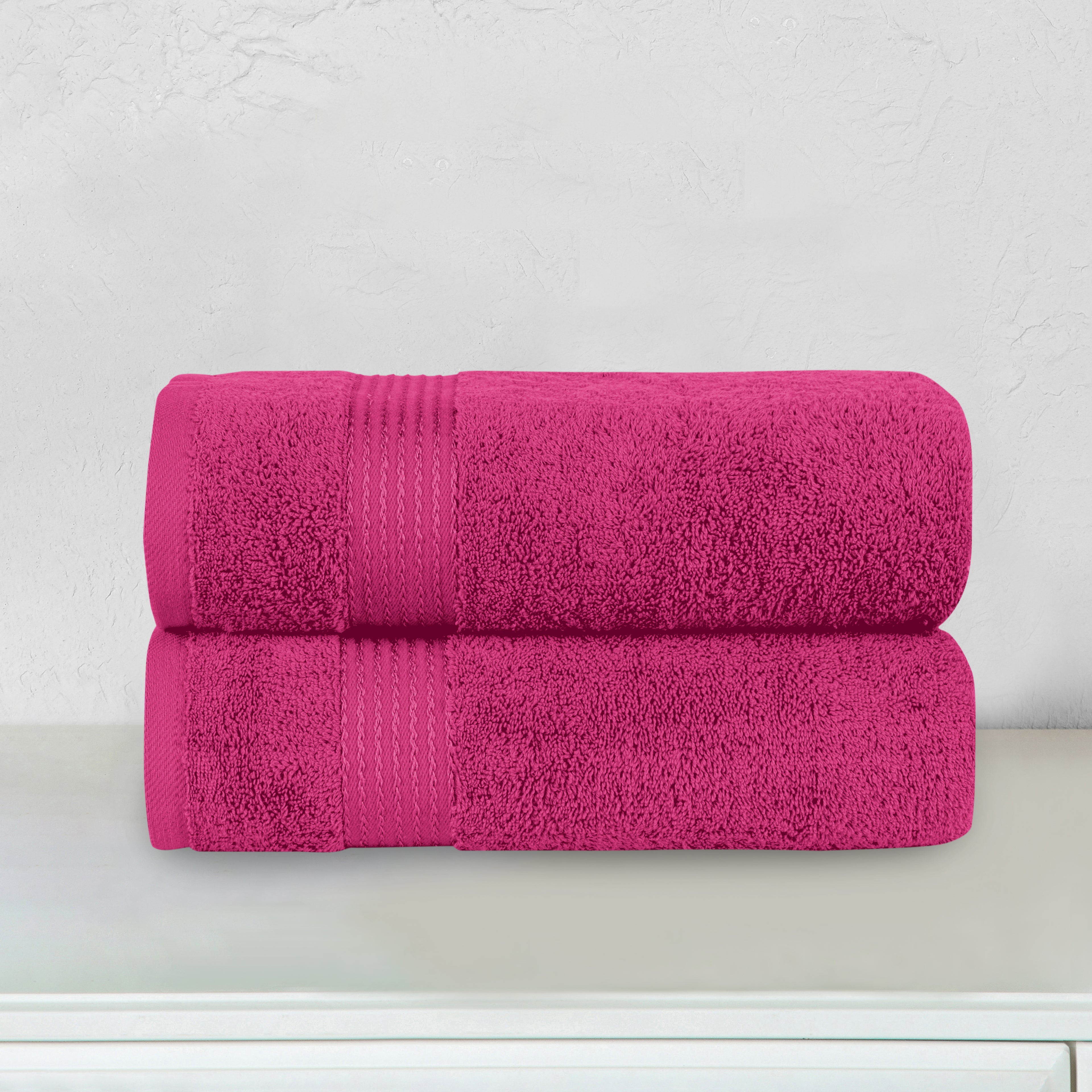 2-Pack Premium Turkish Cotton Bath Towel Set, 27 x 54 inch