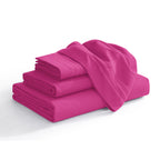 Extra deep 18-24 Inch Pocket 3 Line Embroidery, 4-Piece Sheet Set, Bright Shades