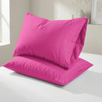 Set of 2 Pillowcases- 3 Line Embroidery