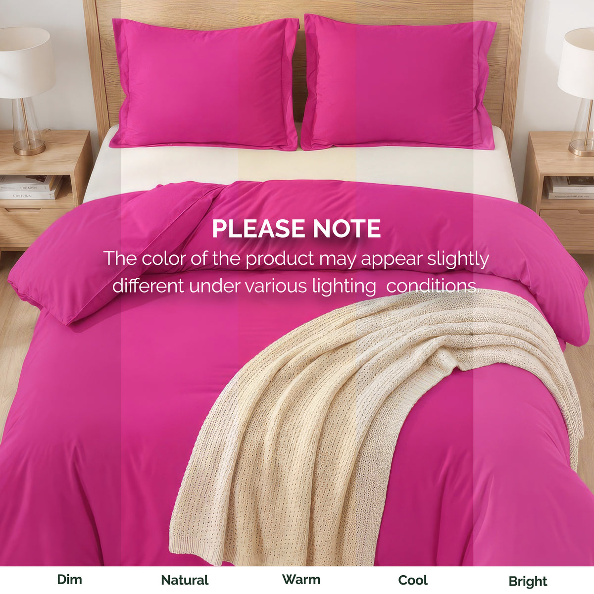 Essential 3-Piece Solid Duvet Cover Set